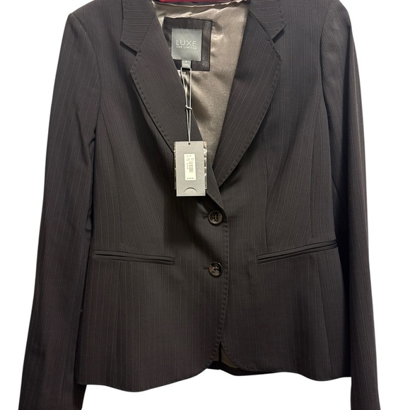 The Limited Black Pinstripe Blazer classic style new with tags retail price $198 - Picture 1 of 10